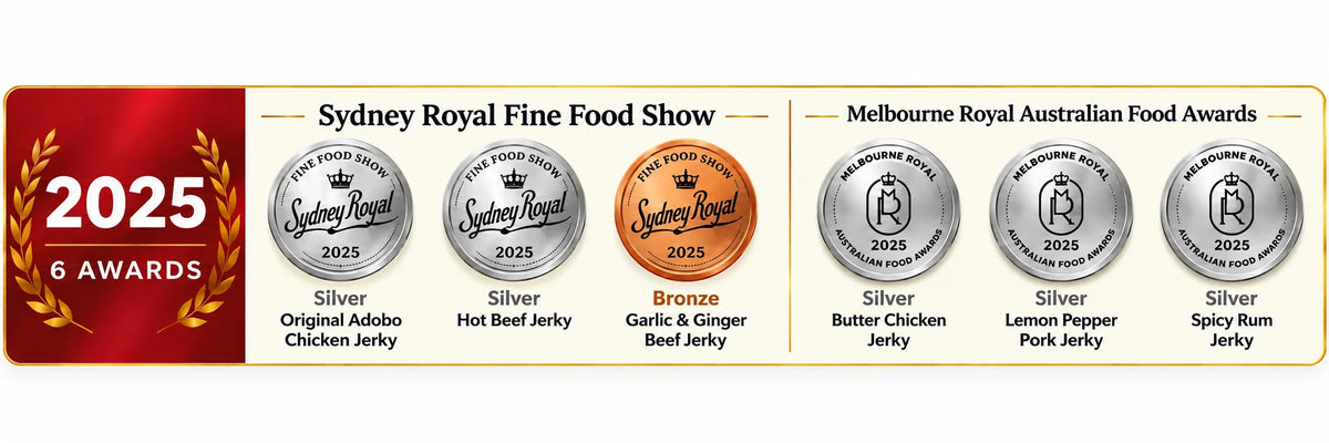 Mallory's Jerky award-winning products and food awards 2025.