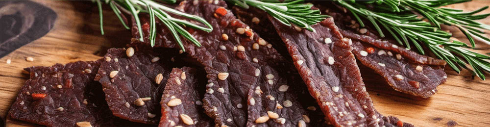 Jerky on a Cutting Board