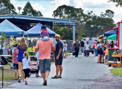 Mallorys Jerky stallholders at the Caboolture Markets